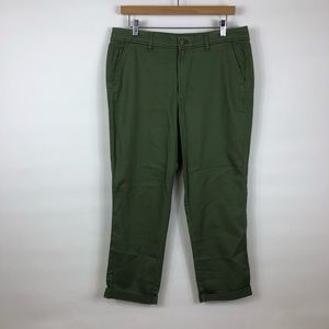 J. Crew | Green Khaki Capris